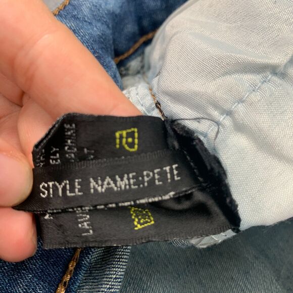 Buffalo David Bitton Pete Shorts Women 26 Denim Wide Leg Stretch Bermuda Zip Fly - Picture 7 of 10